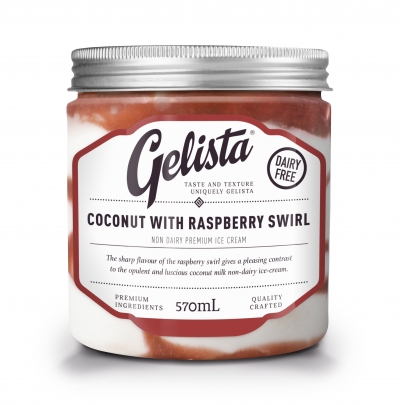 Gelista Coconut Raspberry Swirl Ice Cream 270ml