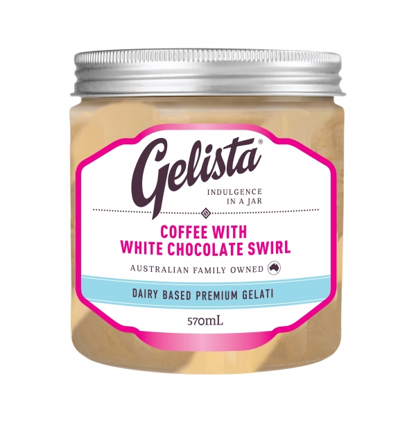 Gelista Coffee With White Chocolate Swirl Gelati 570ml