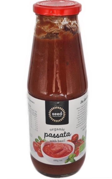 Seed Organic Passata With Basil 680g