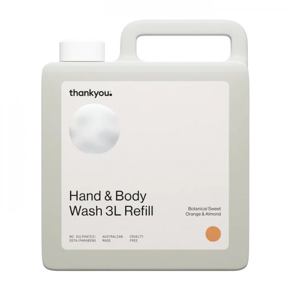 Thankyou Hand & Body Wash Refill Orange & Almond 3lt