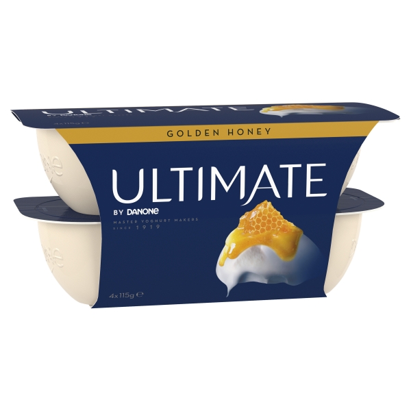 Danone Ultimate Greek Yoghurt Honey 4 x 115g