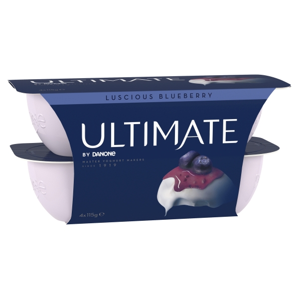 Danone Ultimate Greek Yoghurt Blueberry 4 x 115g