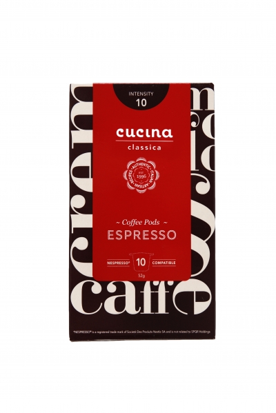 Cucina Classica Espresso Pods 10 Pack 52g (Nespresso Compatible)