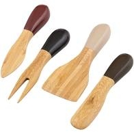 Zambia Bamboo Cheese Knife Set of 4