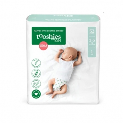 Tooshies By Tom Nappies Newborn 52 Pack