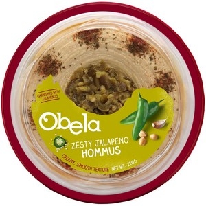 Obela Hommus Green Zest Jalapenos 220g