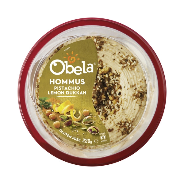 Obela Hommus Pistachio Lemon Dukkah Dip 220g