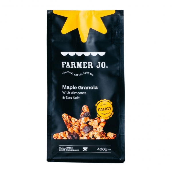 Farmer Jo Granola Maple, Almond & Sea Salt 400g