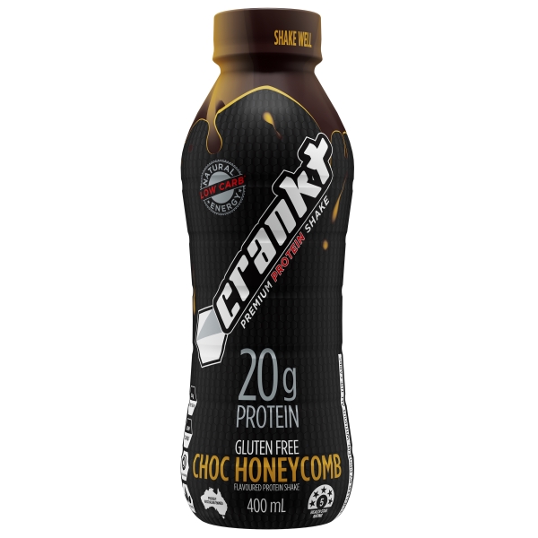 Crankt Premium Protein Shake Choc Honeycomb 400ml