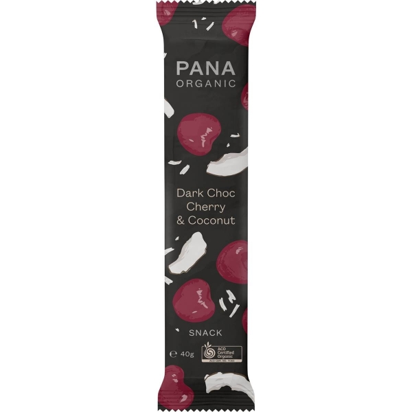 Pana Organic Snack Bar Dark Choc Cherry Coconut 40g