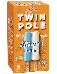 Peters Twin Pole Blue Raspberry Spider 8 Pack