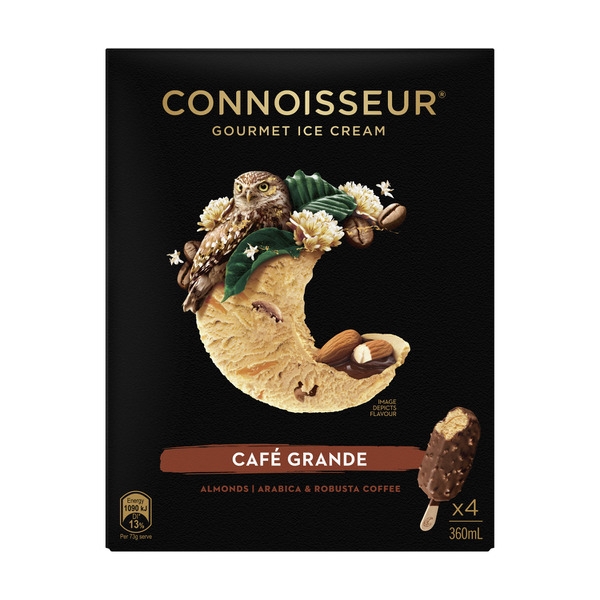 Connoisseur Ice Cream Cafe Grande 4 Pack 360ml