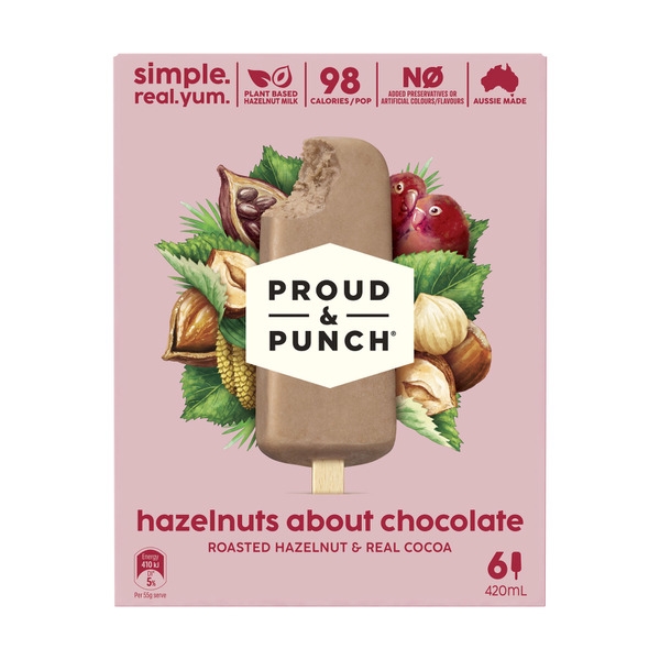 Proud & Punch Choc Hazelnut 6 Pack 420g