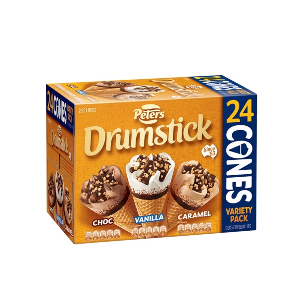 Peters Drumstick Mixed Cones 24 Pack