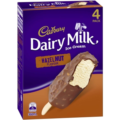 Cadbury Ice Cream Hazelnut 4 Pack