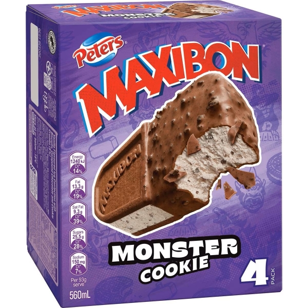 Peters Maxibon Monster Cookie 4 Pack