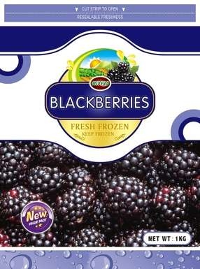 Midera Frozen Blackberries 1kg