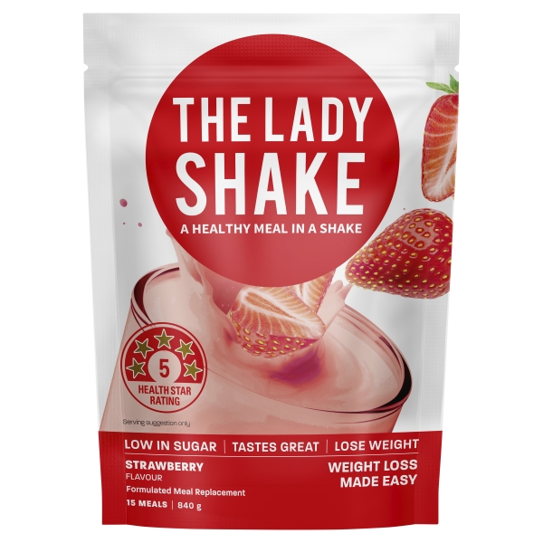 The Lady Shake Strawberry Powder 840g