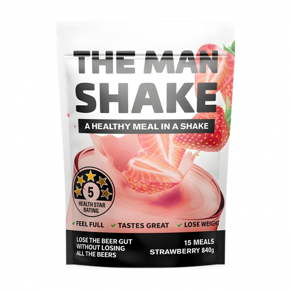 Man Shake Powder Strawberry 840g