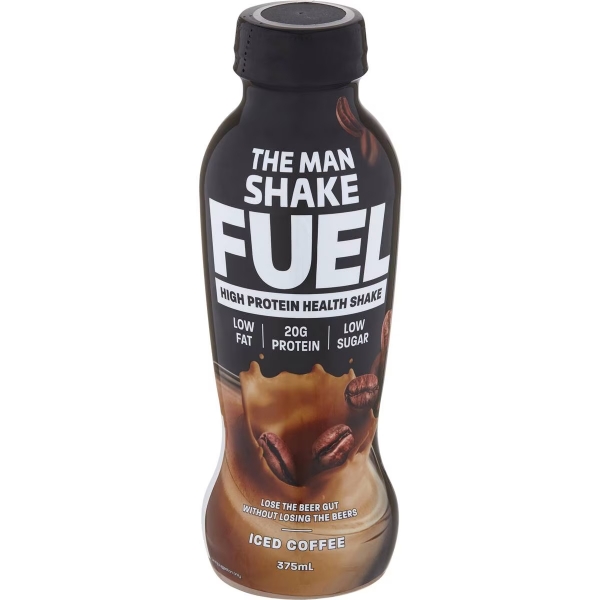 The Man Shake Fuel High Protein Shake Iced Coffee 375ml