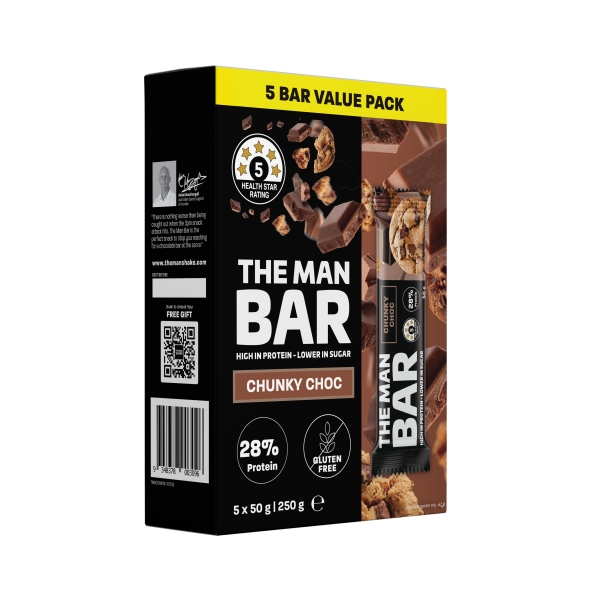 The Man Bar Chunky Choc 5 Pack 250g