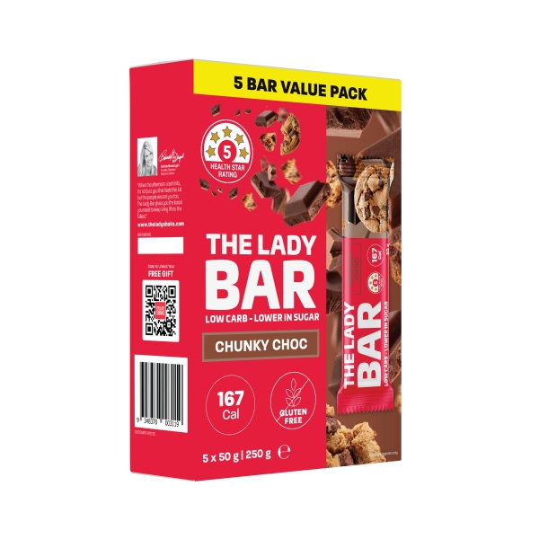 The Lady Bar Chunky Choc 5 Pack 250g