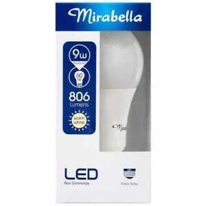 Mirabella Globe LED Edison Screw Pearl Warm White 9W