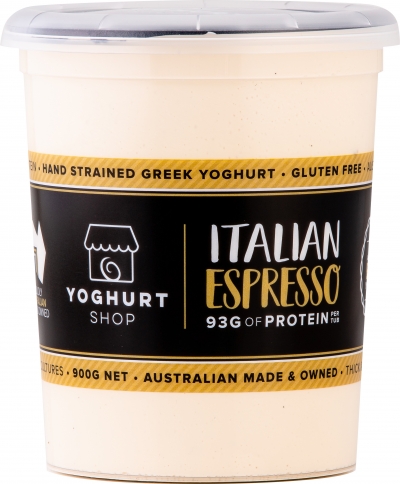 The Yoghurt Shop Yoghurt Italian Espresso 900g