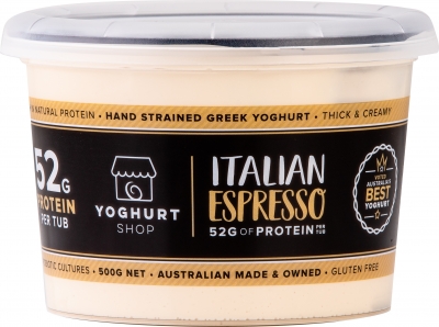 The Yoghurt Shop Yoghurt Italian Espresso 500g