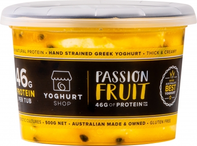 The Yoghurt Shop Yoghurt Passionfruit 500g