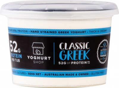 The Yoghurt Shop Yoghurt Classic Greek Plain 500g