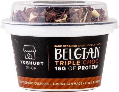 The Yoghurt Shop Yoghurt Belgian Triple Choc 170g