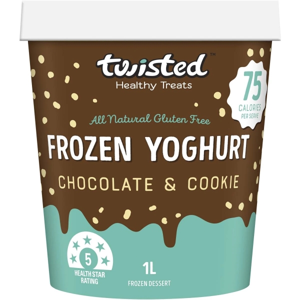 Twisted Frozen Yoghurt Chocolate & Cookie 1lt