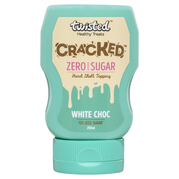 Twisted Cracked Hard Shell Topping White Choc 200ml