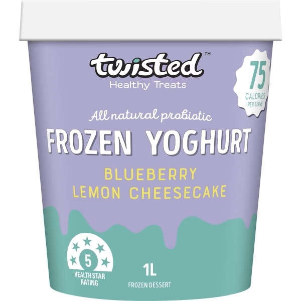 Twisted Frozen Yoghurt Blueberry Lemion Cheesecake 1lt