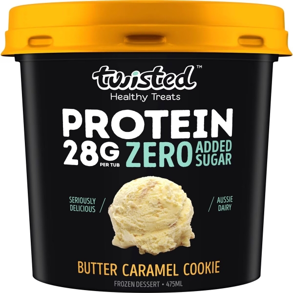 Twisted Frozen Dessert Protein Butter Caramel Cookie 475ml