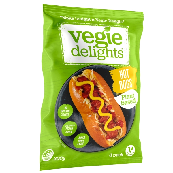 Vegie Delights Plant Based Hot Dogs 6 Pack 300g