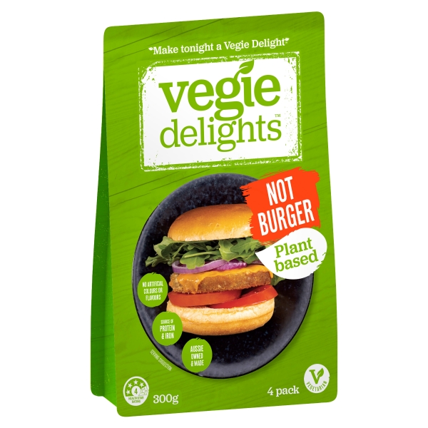 Vegie Delights Vegan Classic No Burger 300g