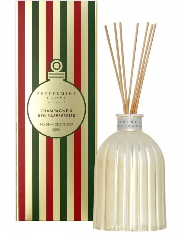 Peppermint Grove Diffuser Champagne Red Raspberry Large 350ml