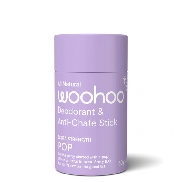 Woohoo Body Deodorant Anti-Chafe Pop Extra Strength 60g