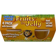 Polar Blast Diced Peaches in Jelly 4 x 120g