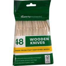 Party Moments Wooden Knives 48 Pack