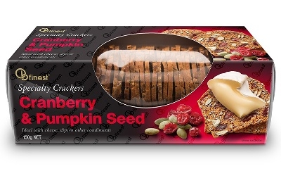 OB Finest Crackers Cranberry & Pumpkin Seed 150g