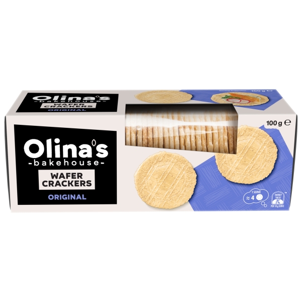 Olina's Bakehouse Wafer Crackers Original 100g