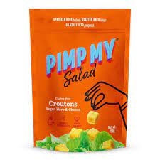 Pimp My Salad Gluten Free Croutons Vegan Herb & Cheese 150g