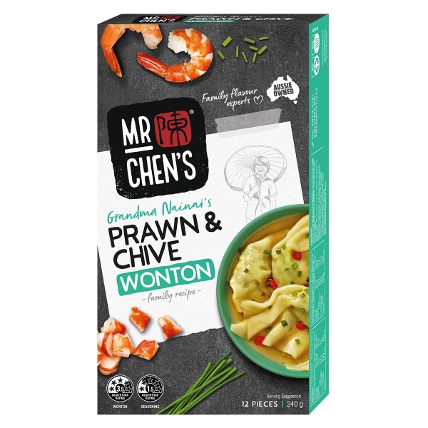 Mr Chen's Prawn & Chive Wonton 240g