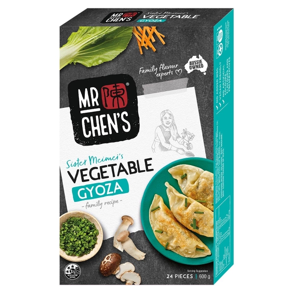 Mr Chen's Gyoza Vegetable 24 Pack 600g