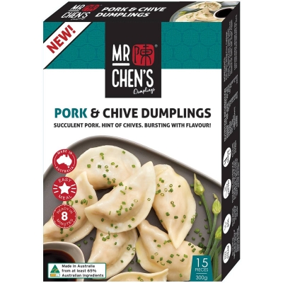 Mr Chen's Dumpling Pork & Chives 300g