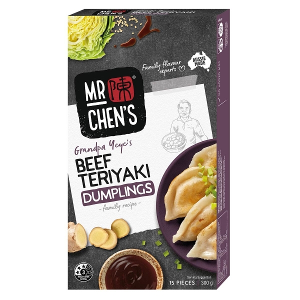 Mr Chen's Dumplings Beef Teriyaki 300g