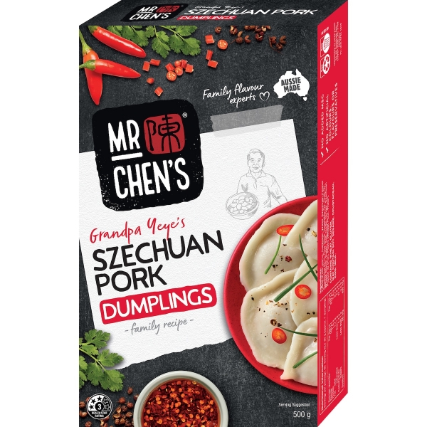 Mr Chen's Dumplings Szechuan Pork 500g